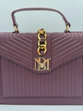 Quilted Top-Handle Bag in Mauve